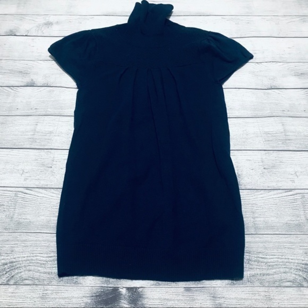 Charlotte Russe Navy Blue SS Turtleneck Sw…
